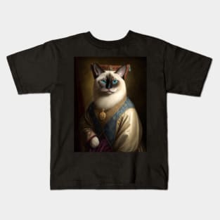 Royal Portrait of a Birman Cat Kids T-Shirt